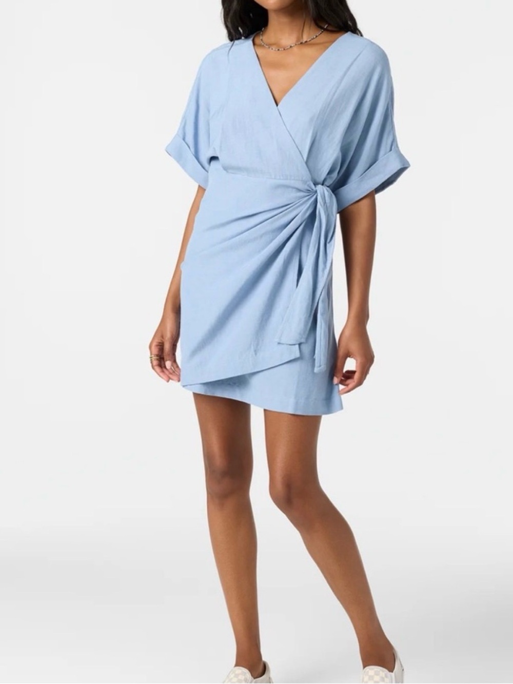 O’Neill Emilee Mini Dress in Faded Denim
